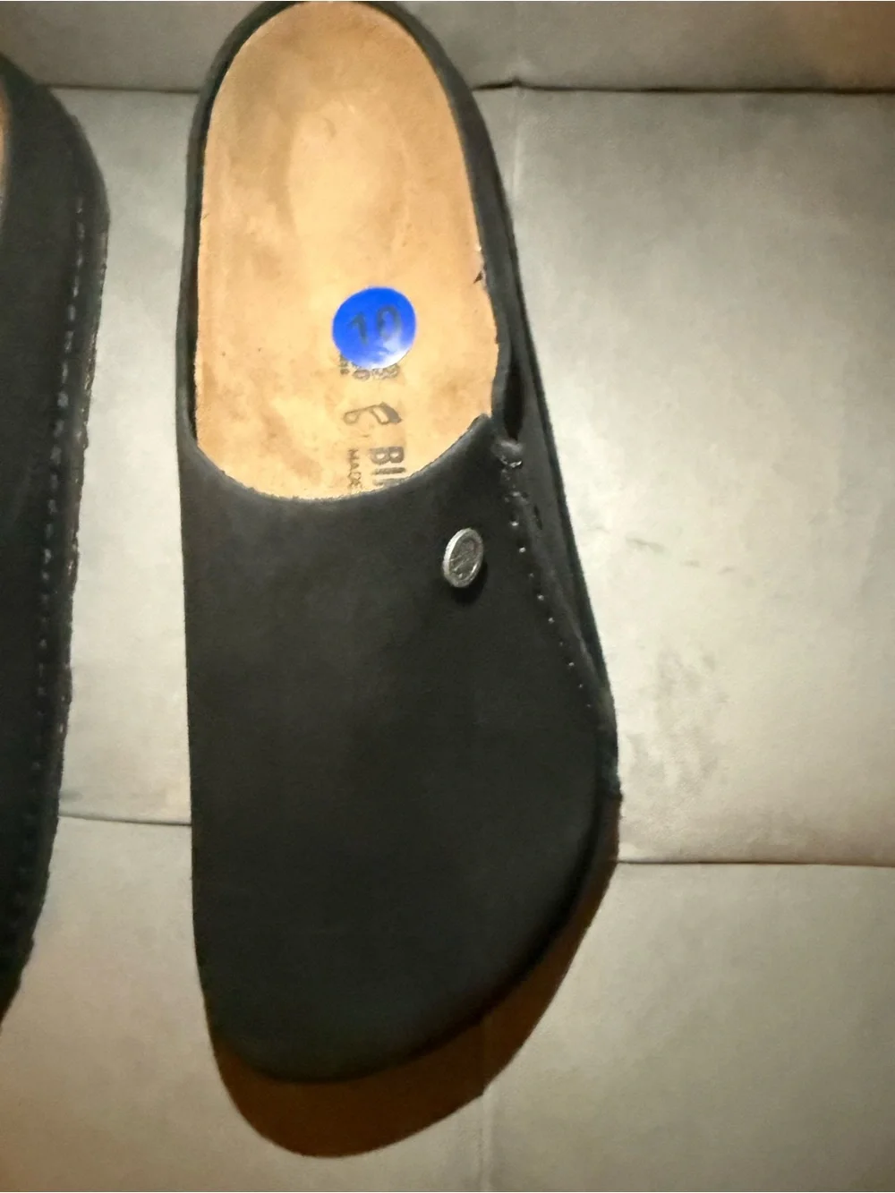 Birkenstock Men's Black Suede Slip-On Clogs